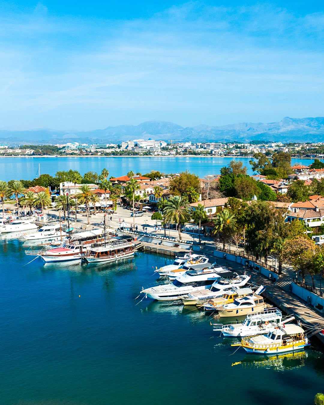 Mediterranean coast and rocky shoreline in Side Antalya