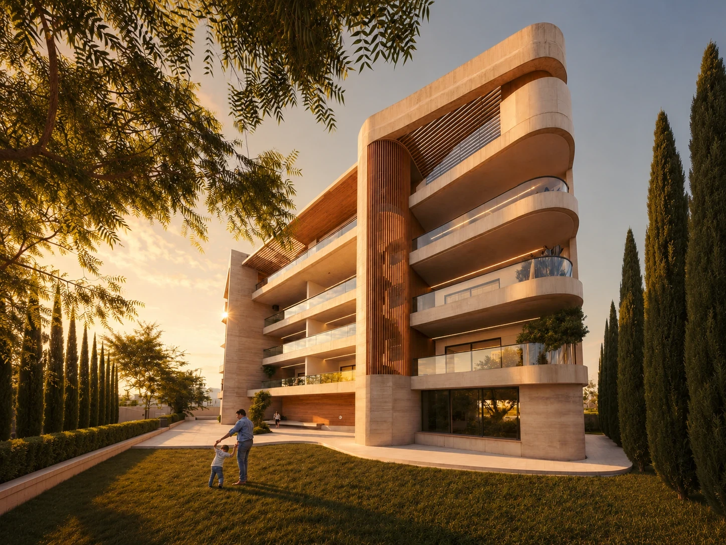 Lasithiou 19 residential building — architectural visualisation