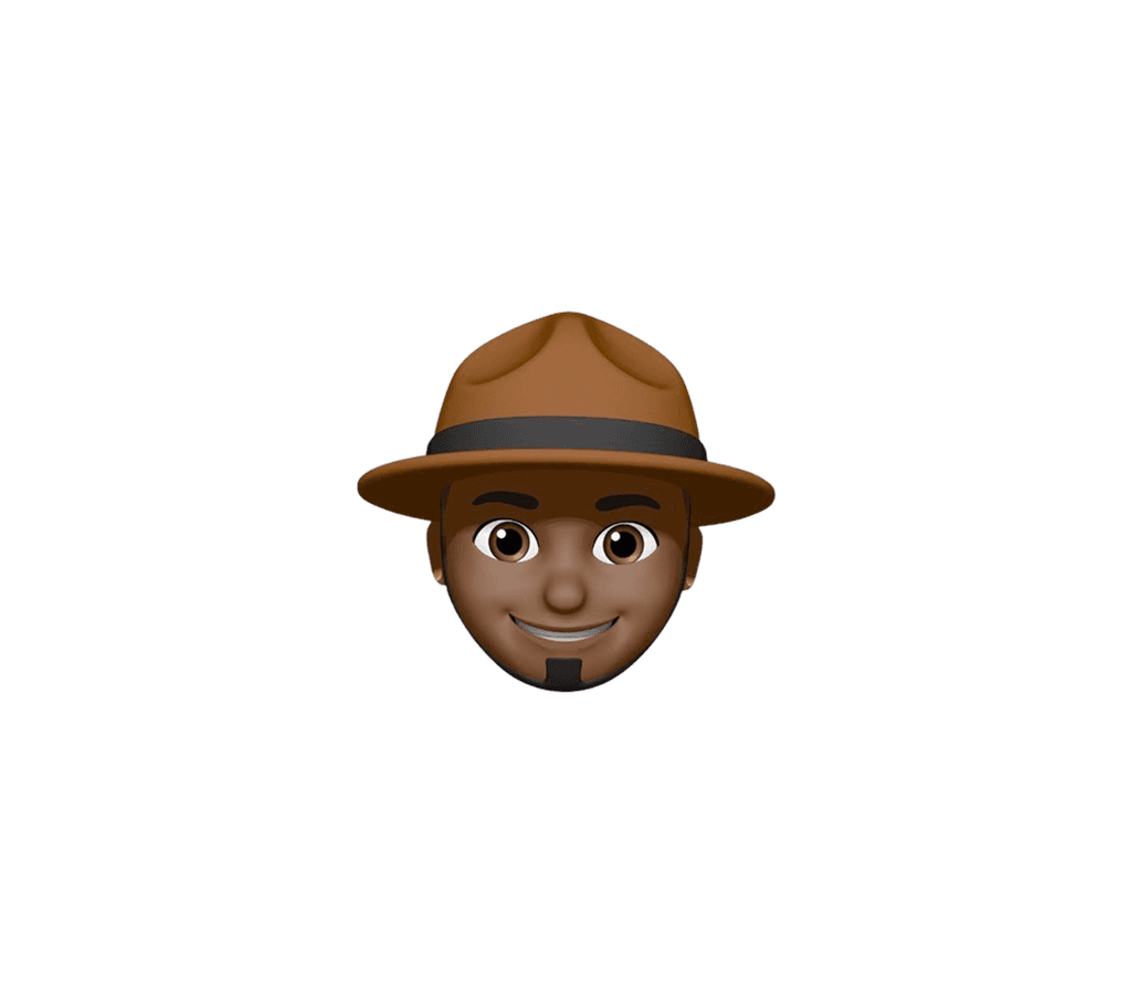 Memoji avatar of Ke’Ron Hall wearing a brown hat.