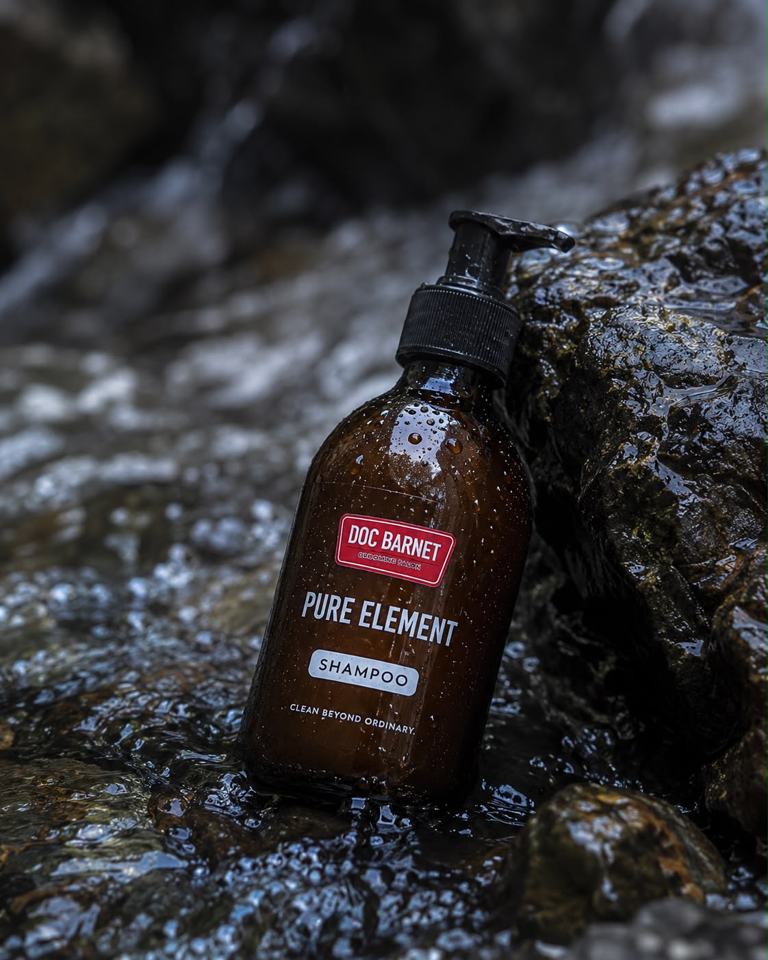 DOC BARNET Pure Element Shampoo in water