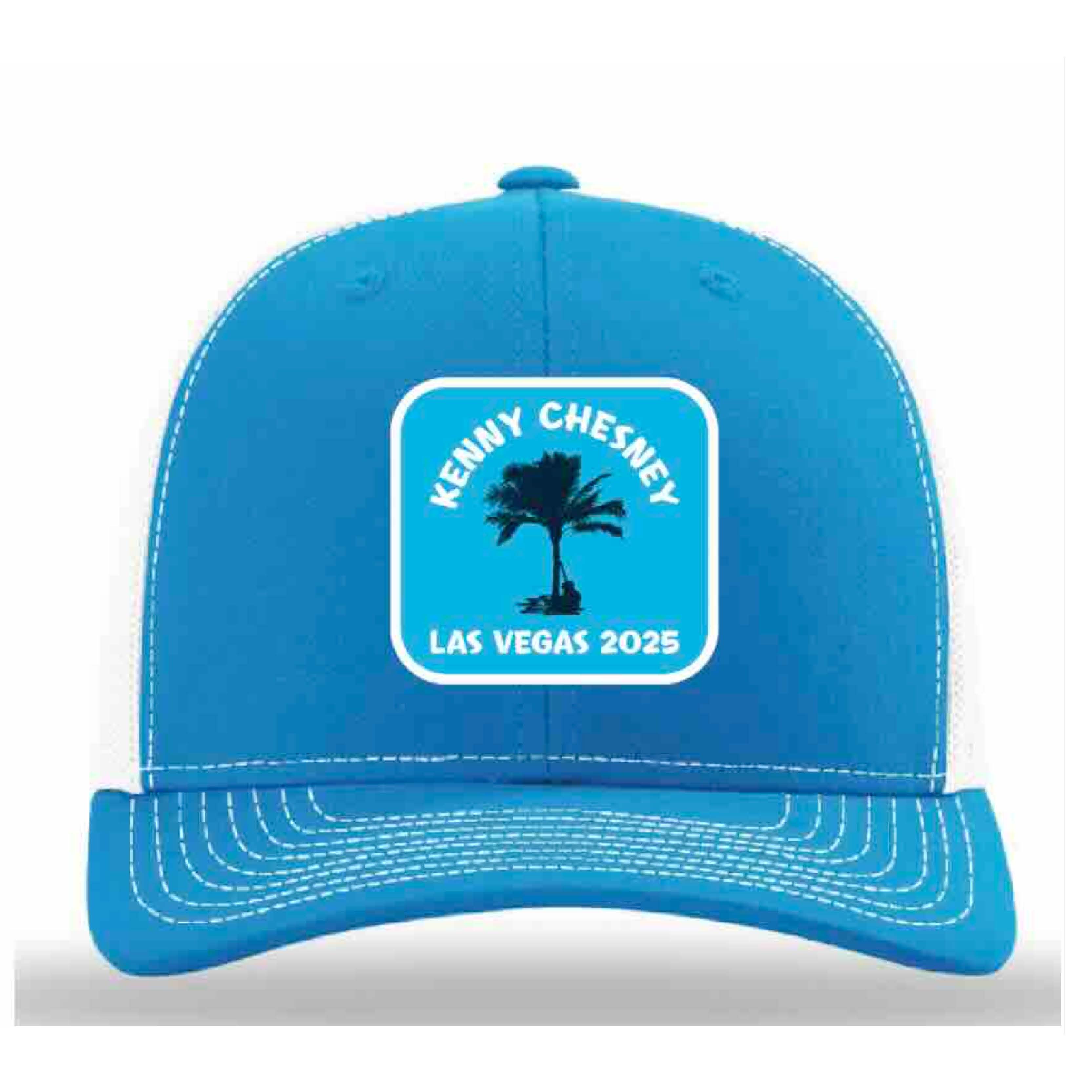 Blue and white ball cap