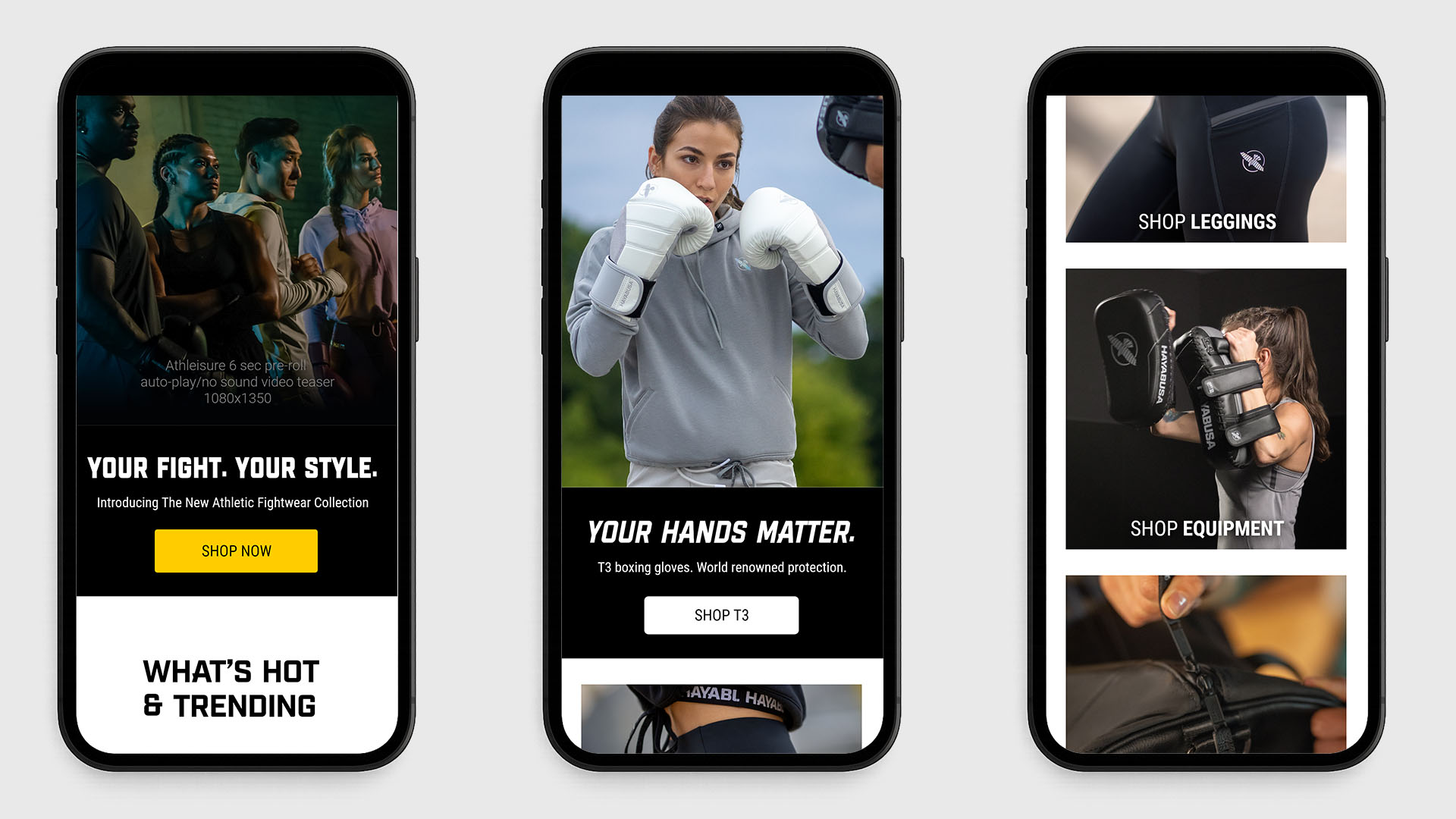 Campaign shop page mobile