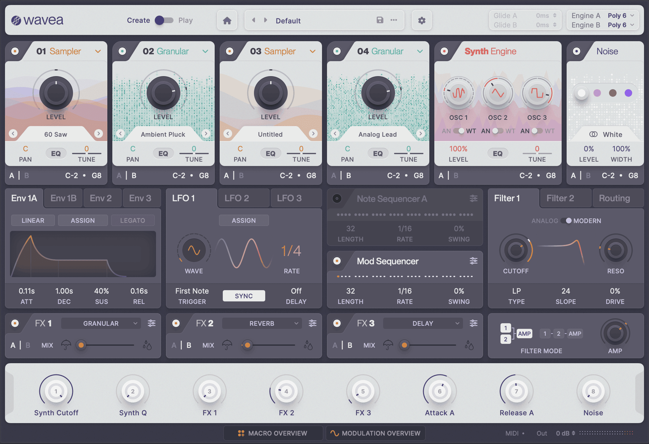 Wavea - Flite Create VST Plugin Interface