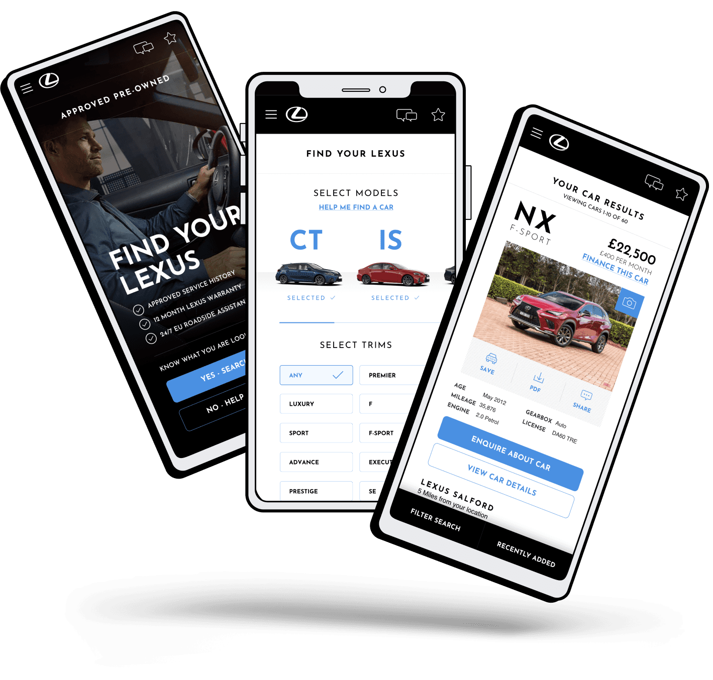 Lexus mobile designs