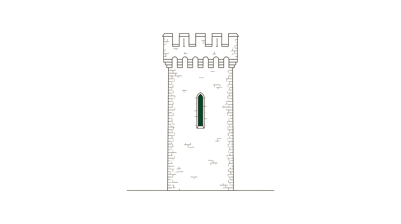 Vergabeplattform Bayern & Germany: 5 Tender Portals in Practical Comparison — castle tower illustration