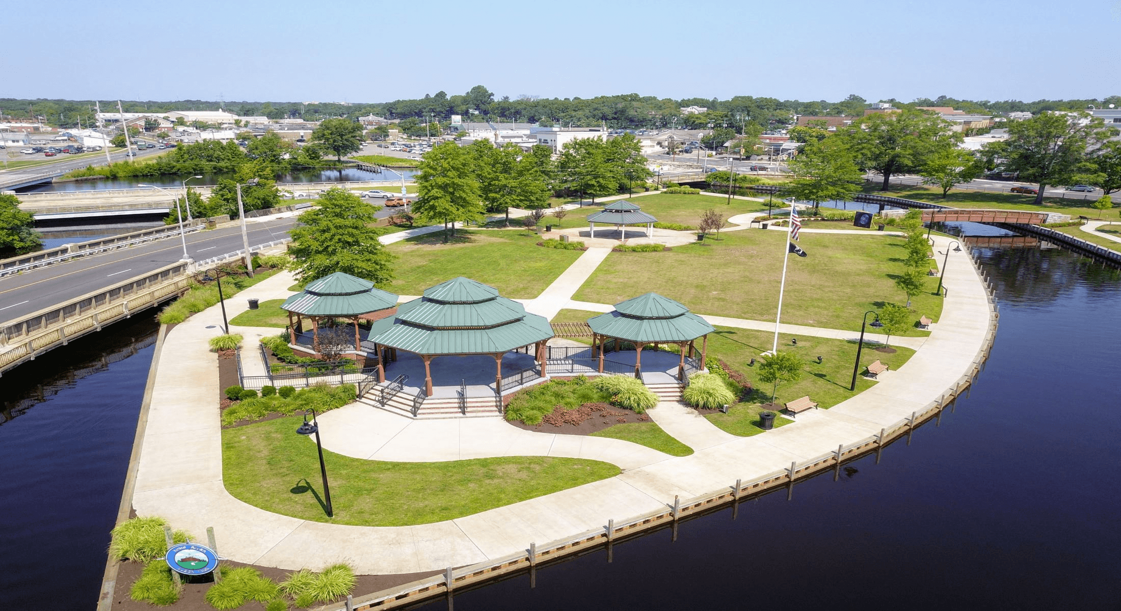 Waterfront park in Toms River, NJ.