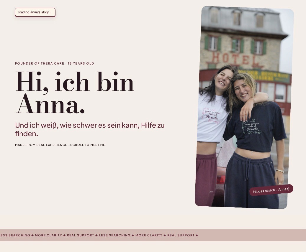Therapeutische Unterstützung im Gespräch