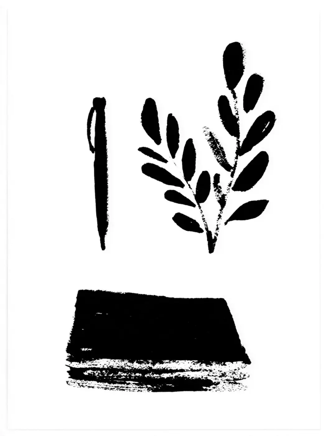 Black plant bed illustration