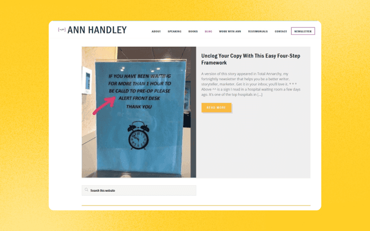 Blog Design Best Practices from Ann Handley
