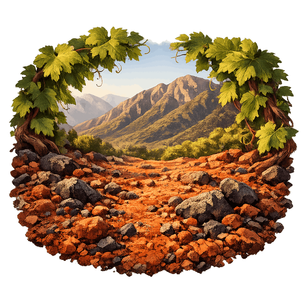 Detailed graphic of the Molina wine region.