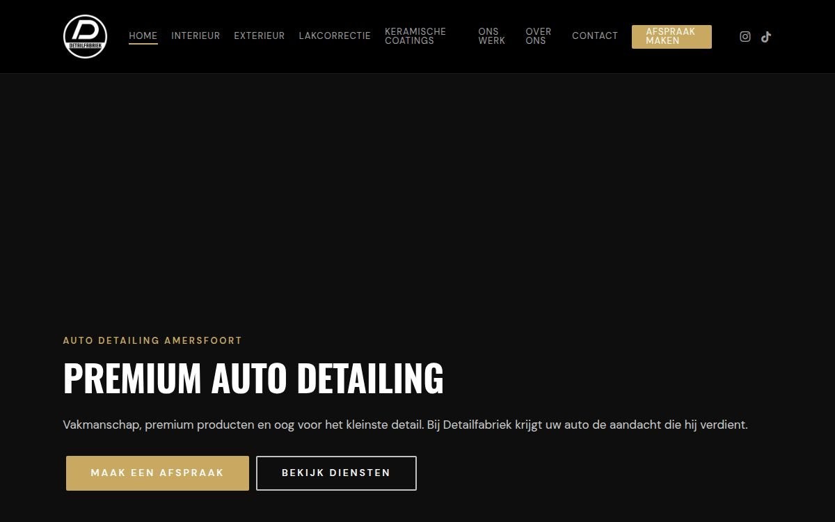 Homepage van detailfabriek.nl