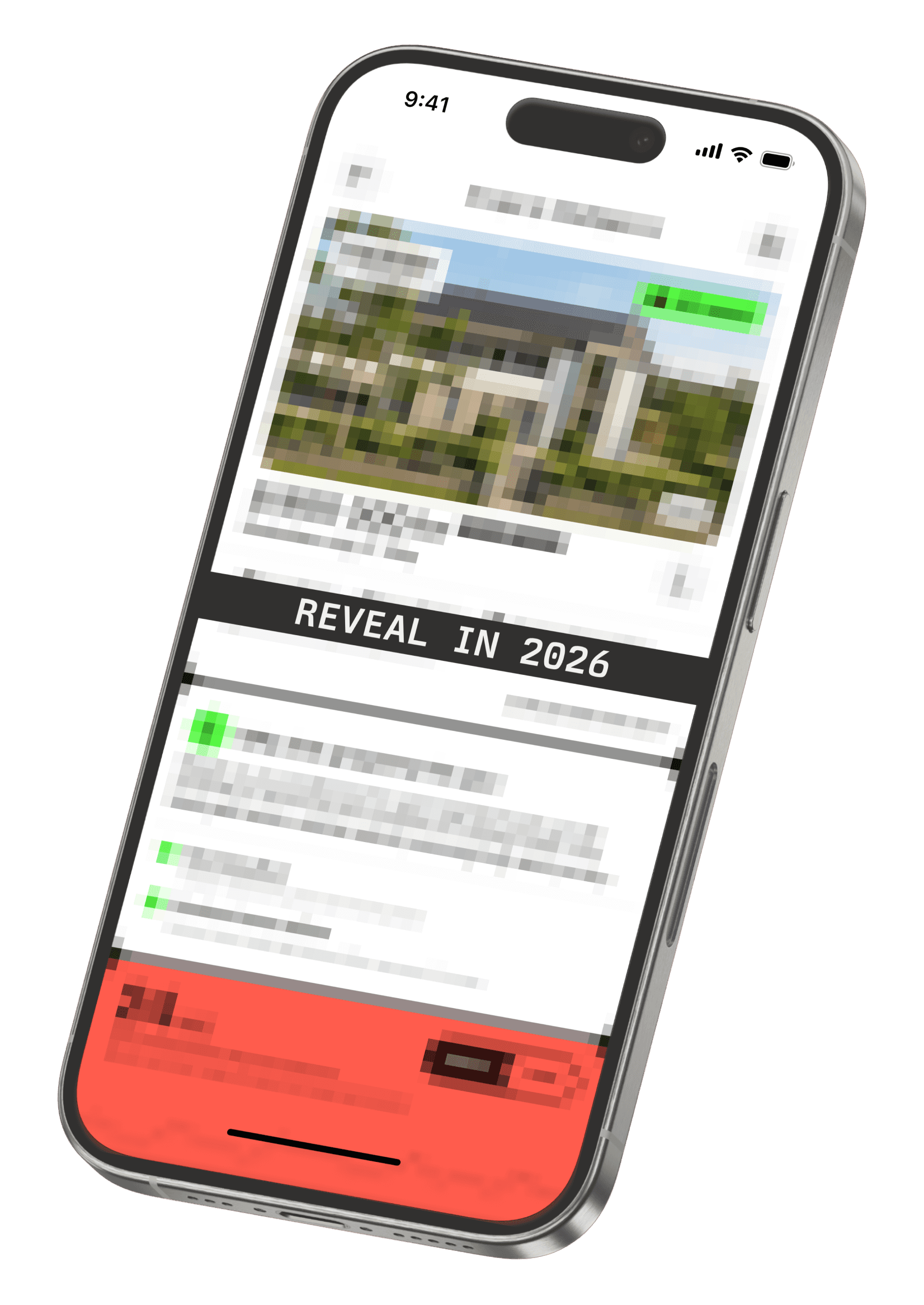 App mockup on mobile