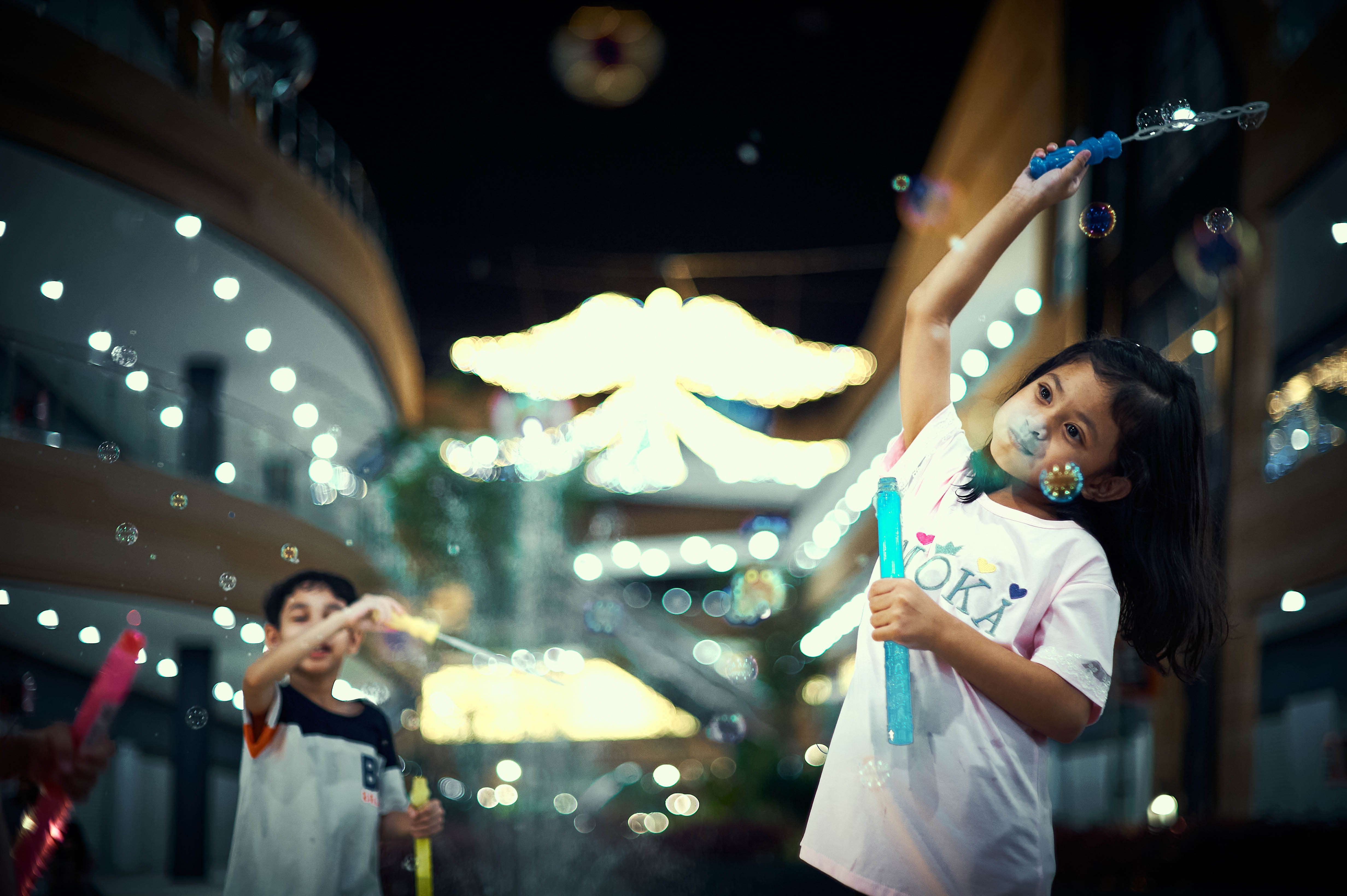 Night view of Eco Hill project by Asima Architects