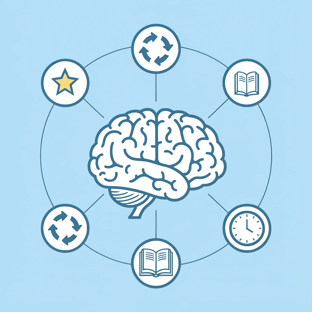 Central hub labeled 'Developmental Systems' with five connected toy categories: Building Toys, Art Supplies, Fine Motor, Spatial Reasoning, and Problem-Solving