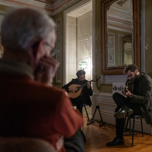 Appreciating the beautiful portuguese guitar!
