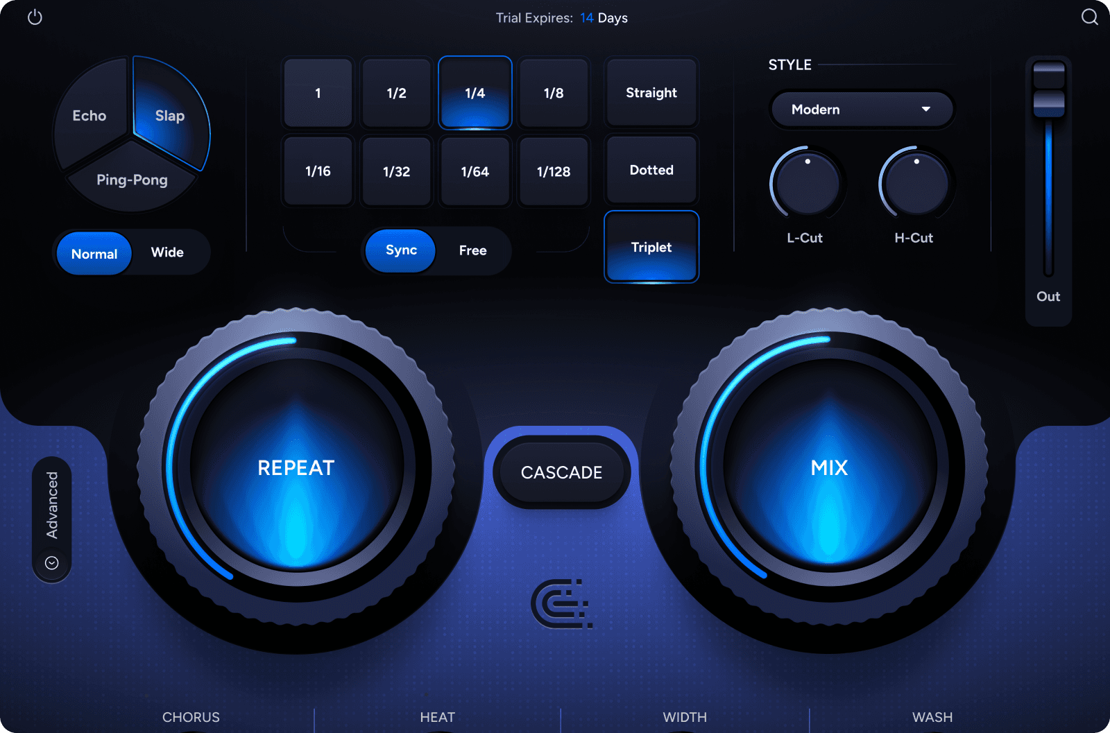 Image of CASCADE GUI main dials