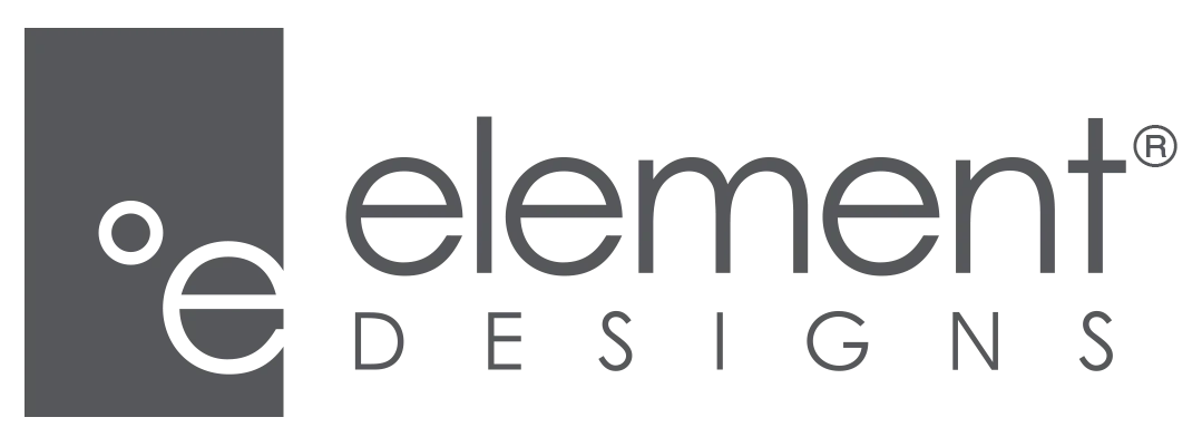 Element Designs aluminum cabinet doors integrated into custom cabinetry, featuring sleek metal frames with glass or panel inserts for a modern, high-end aesthetic and lasting durability.