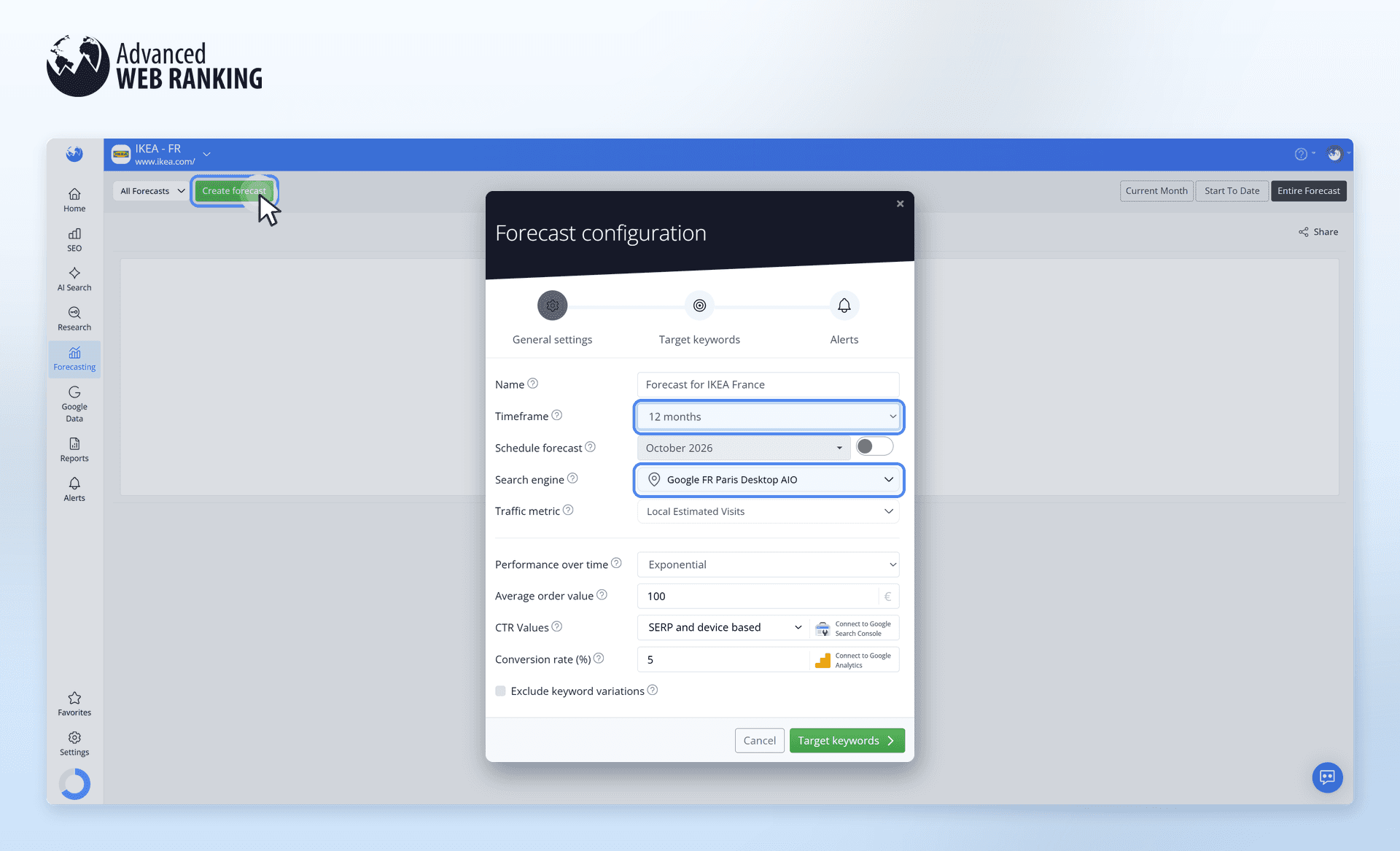 how-to-set-up-a-forecast-in-awr