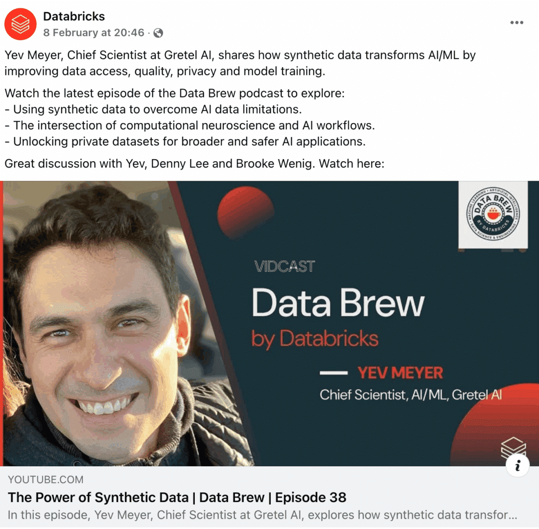 Marketing Spotlight: Databricks social media