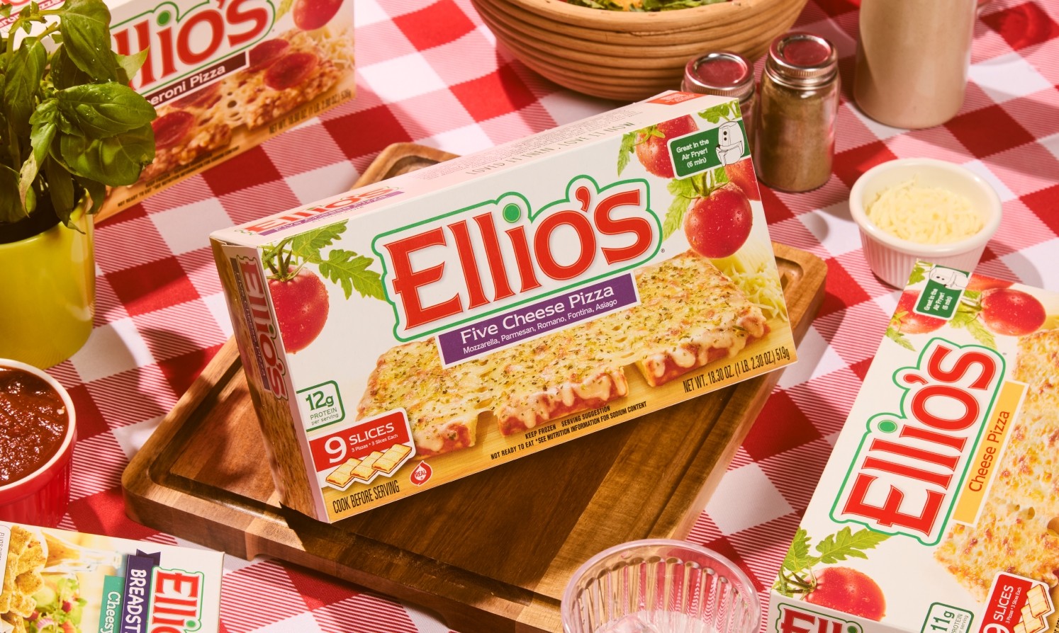 viral style content for Ellio’s Pizza using trending formats and sounds
