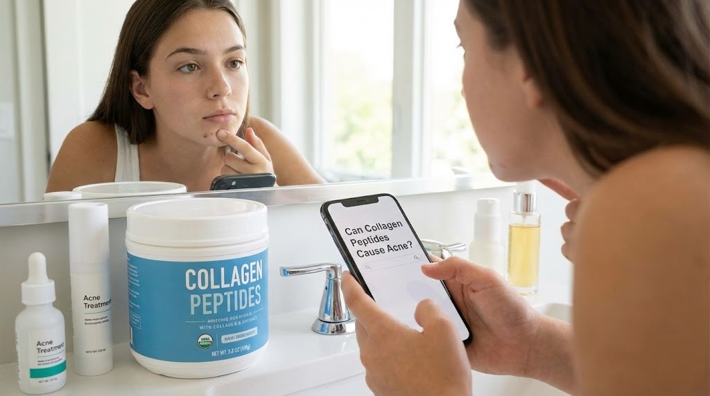 can collagen peptides cause acne