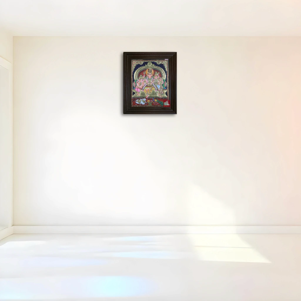 Shiva family painting