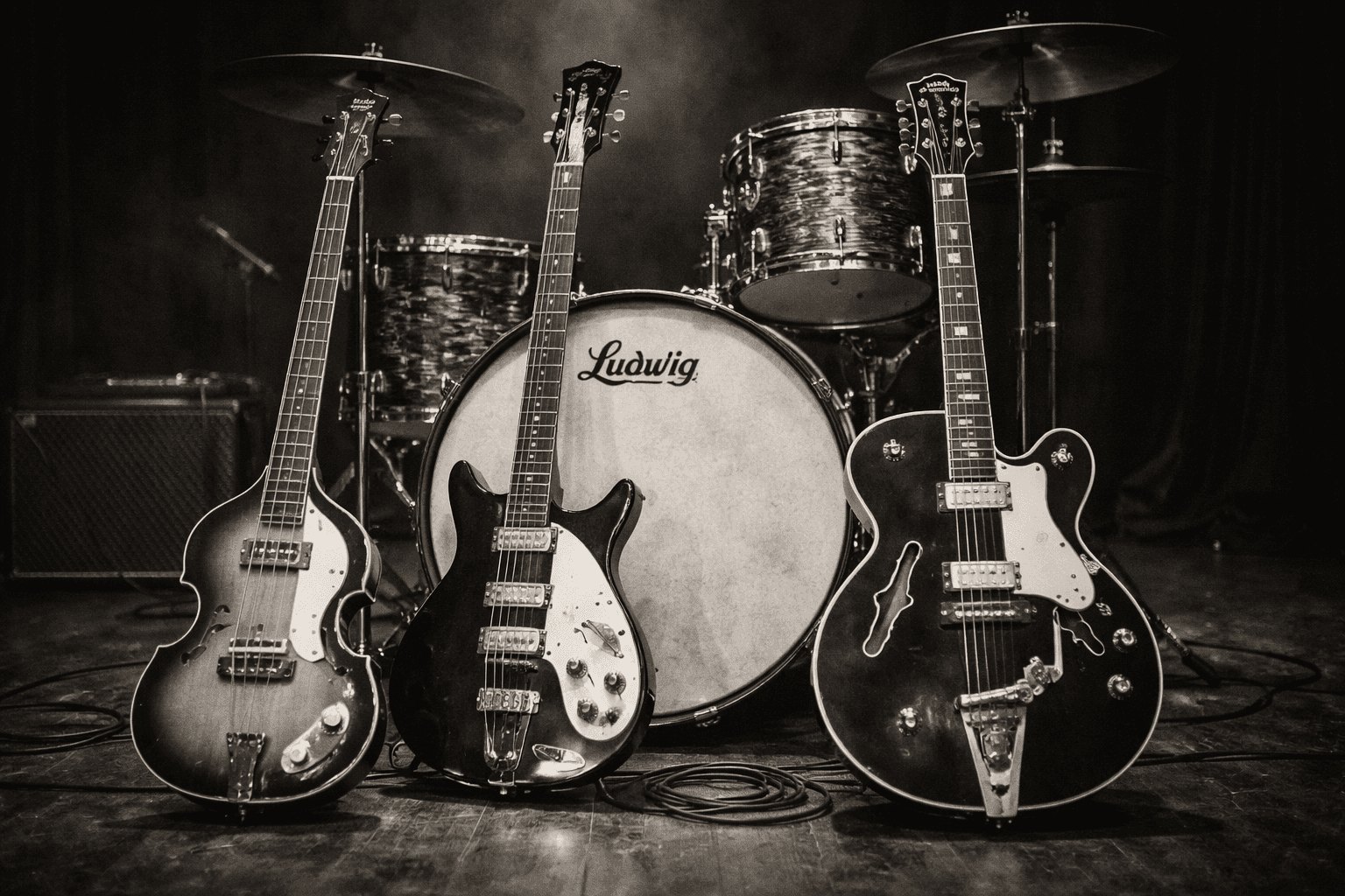 classic guitars and drums