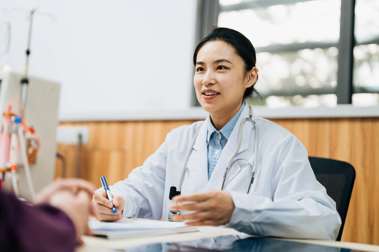 doctor at a patient appointment