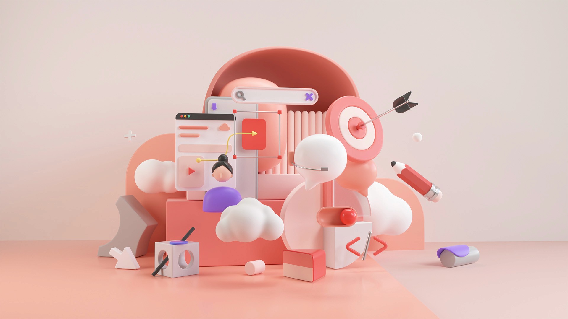 3D icon visualization