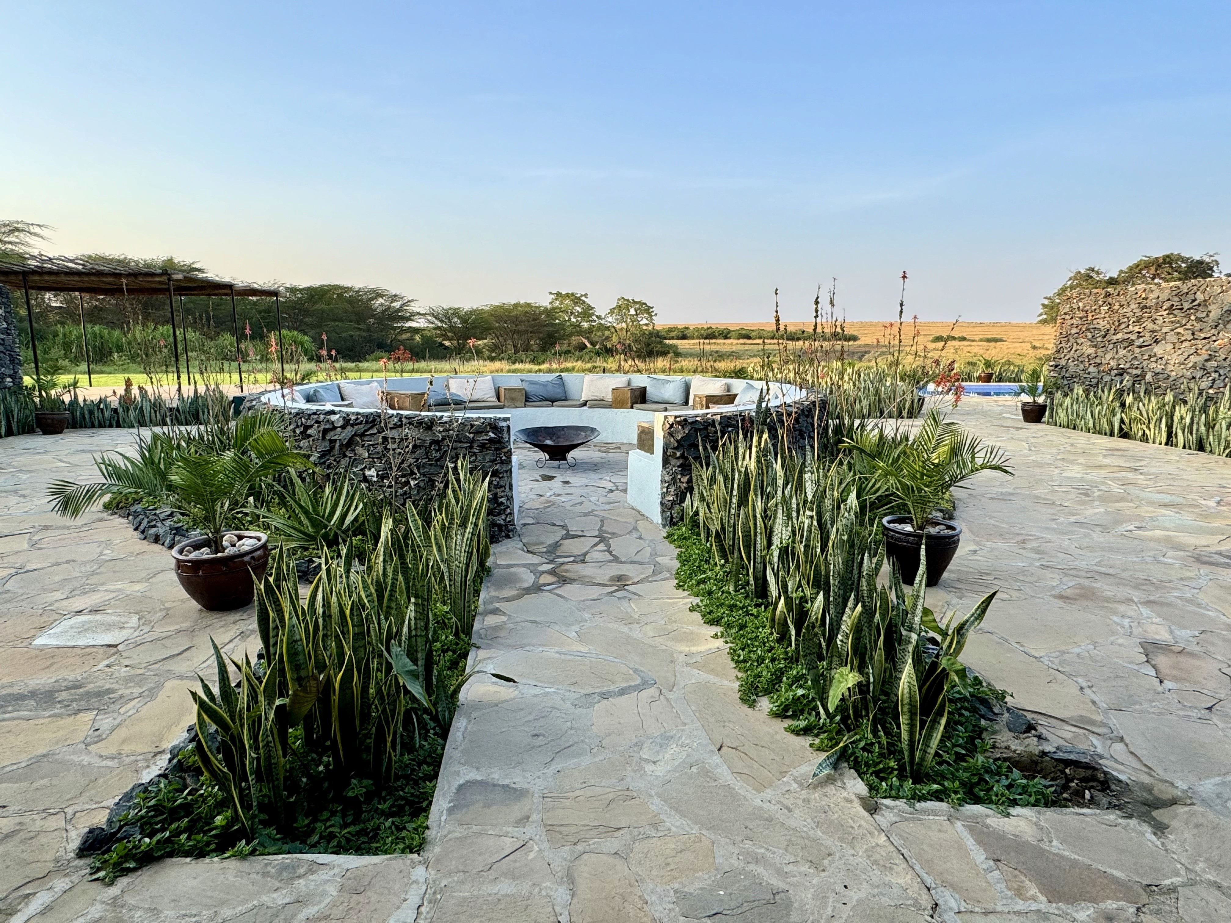 The sit out at our lodge in Maasai Mara