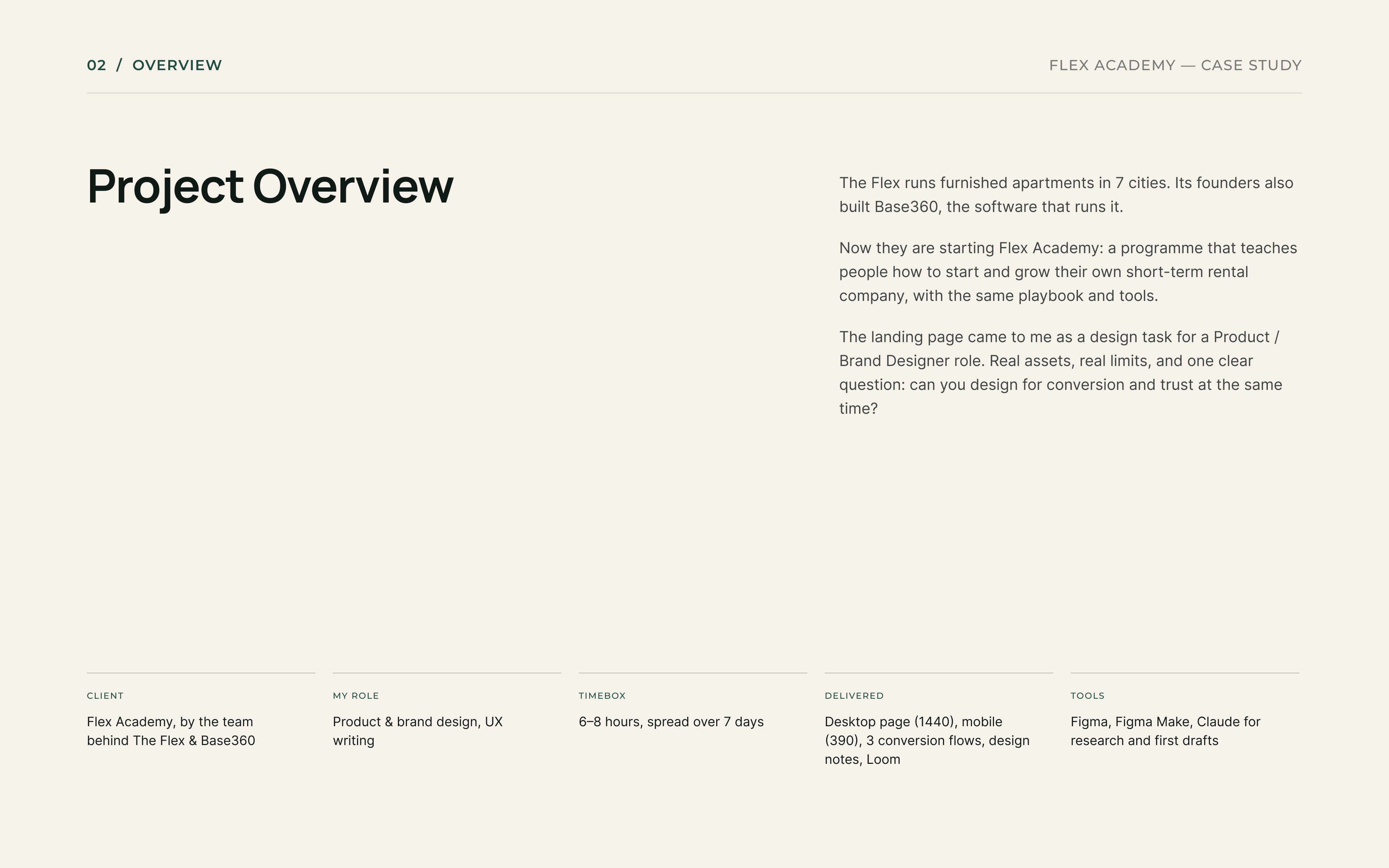 Flex Academy case study 1
