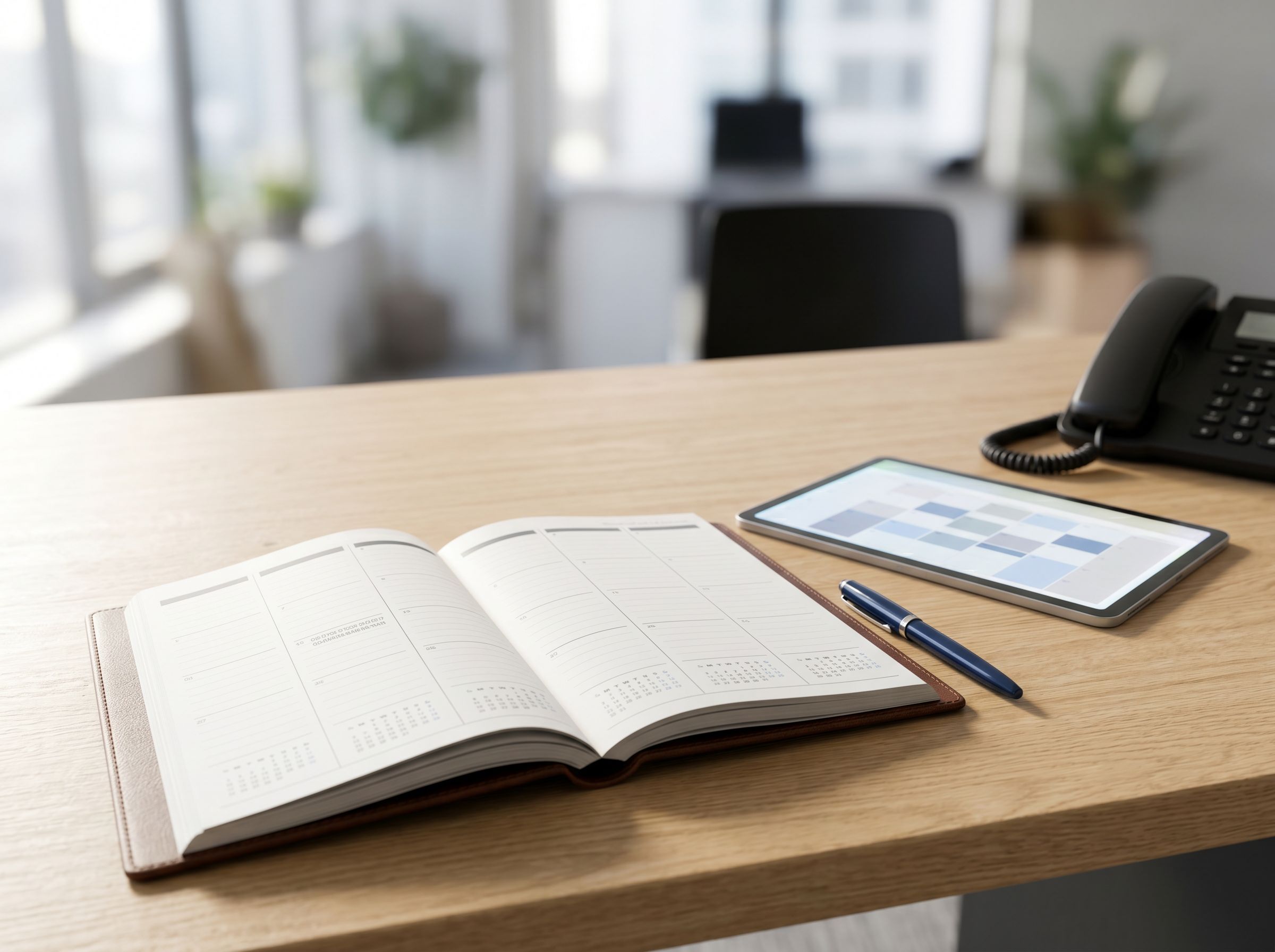 Agenda papier et calendrier numérique pour la prise de rendez-vous en télésecrétariat