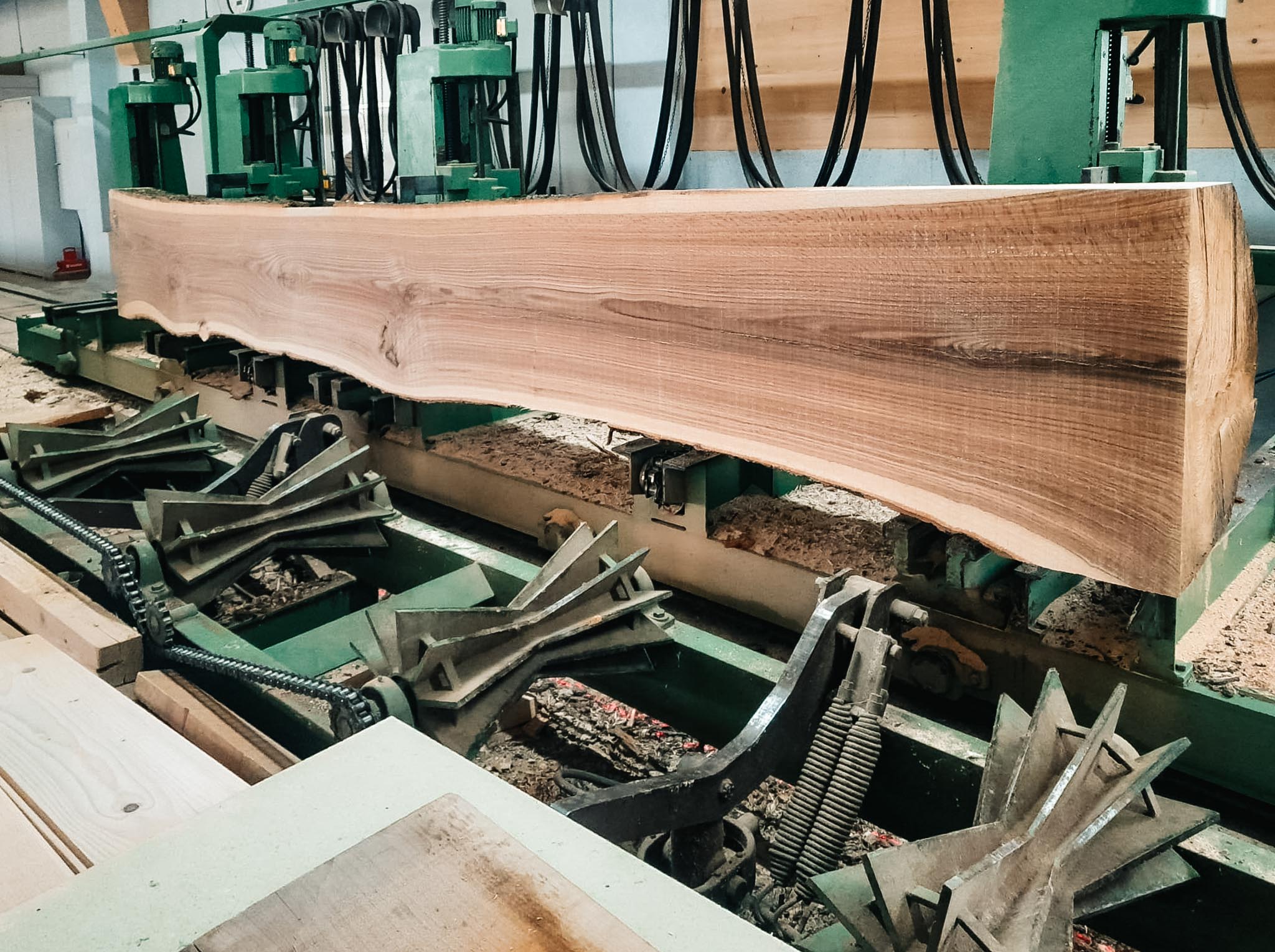 A pile of logs stacked on top of each other