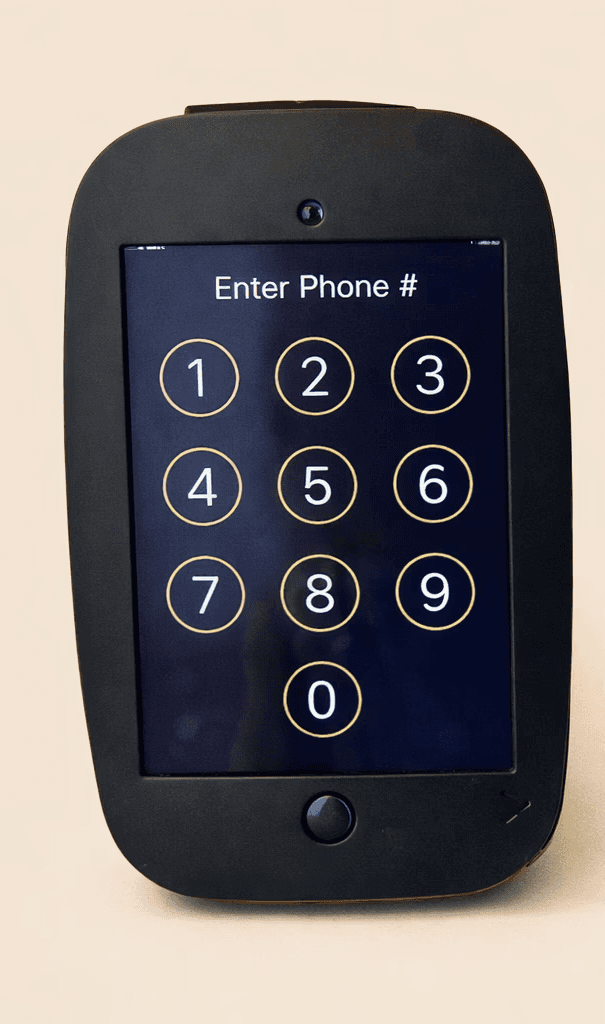 Kidddo Check-In Kiosk on iPad