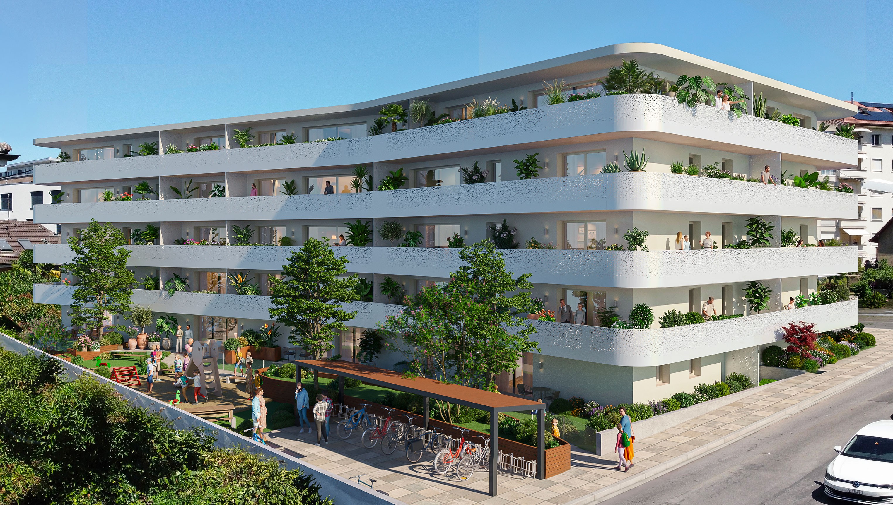 HIATUS Prilly — façade Sud, choisissez votre appartement
