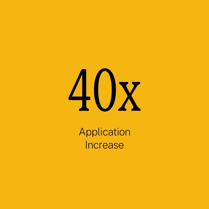 Two people smiling and reading papers in a classroom, with a chart on the wall behind them. The mood is light and collaborative.