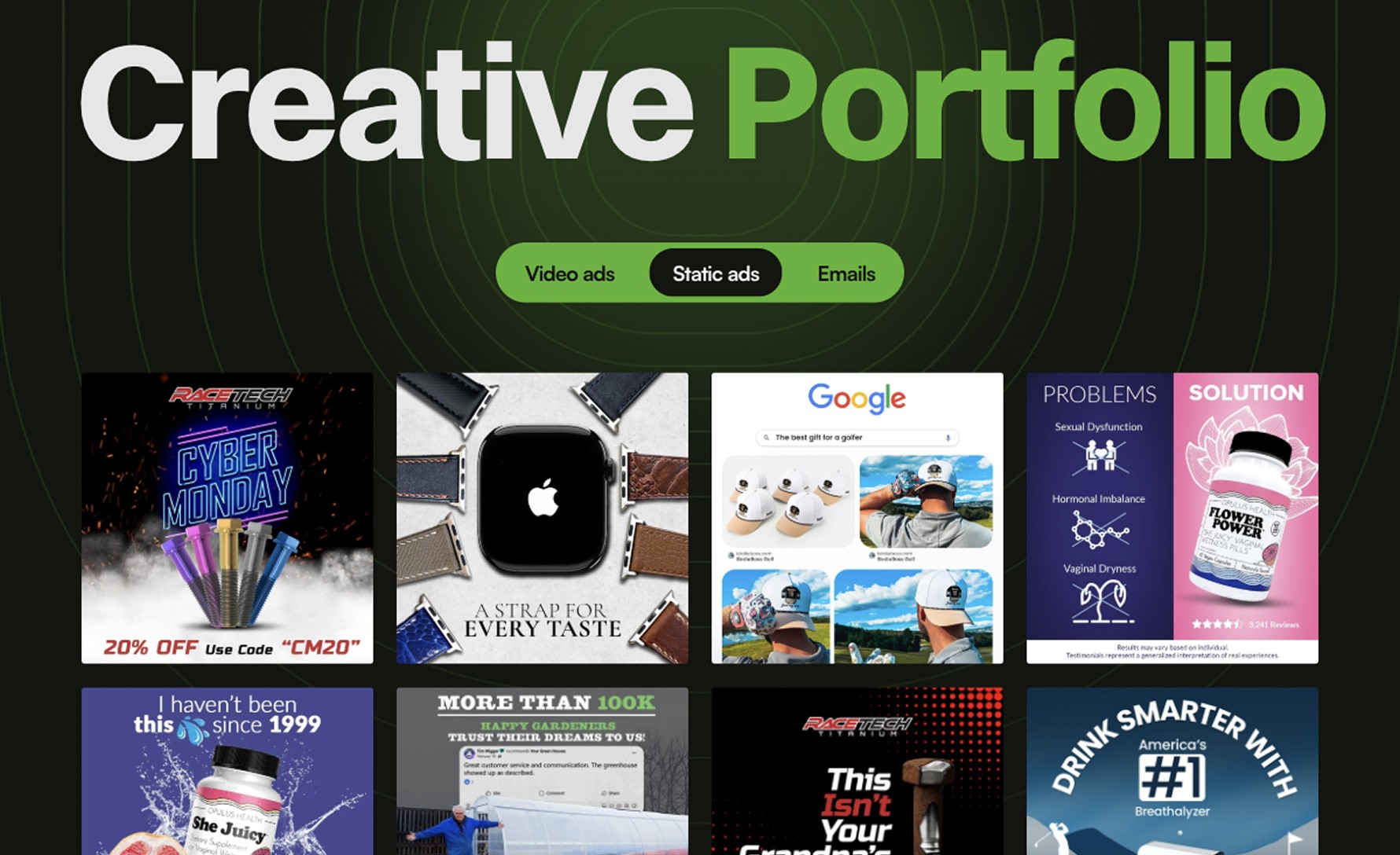 ecomhub.agency creative portfolio