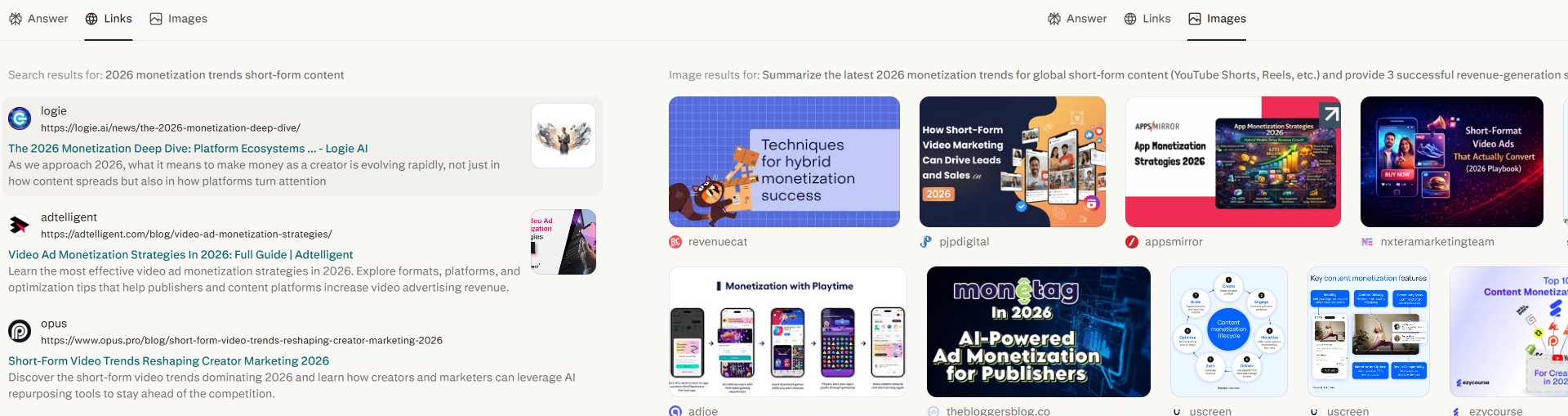 Web Links and Images