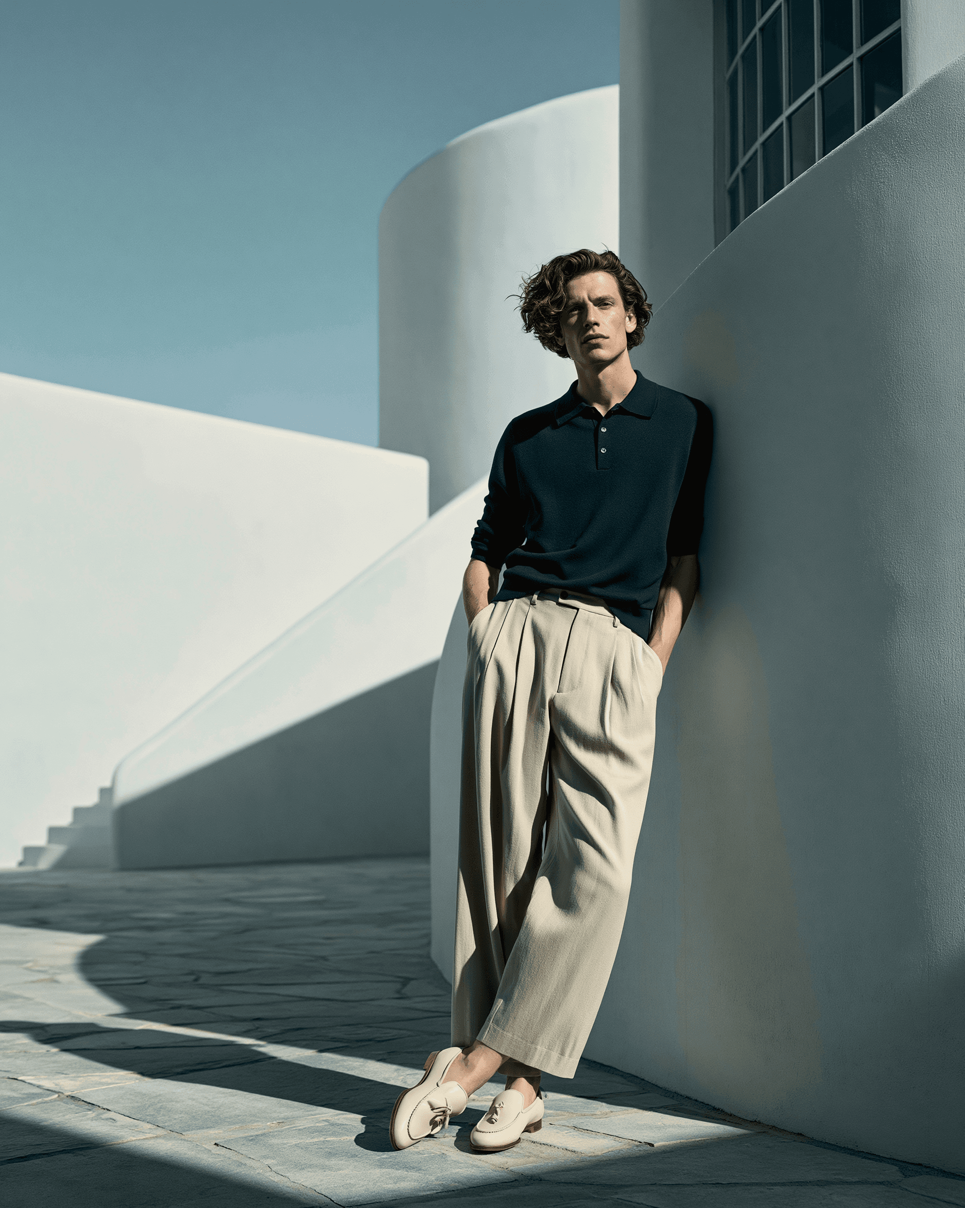 Auralee Silk Blend Trousers