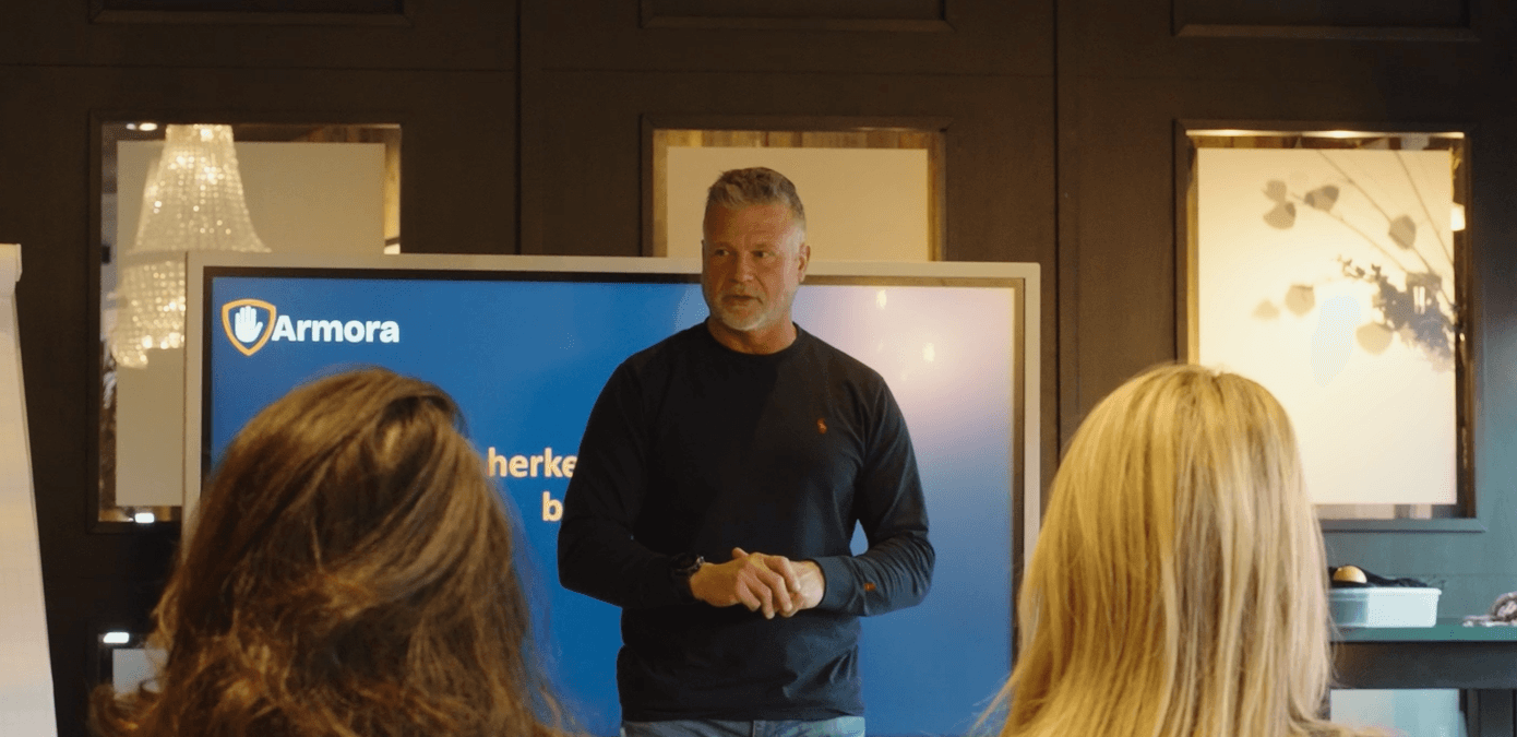 A man organizes various donations