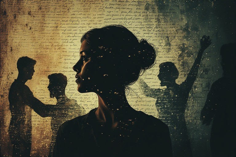 Symbolic image representing the sociological and legal history of gender-based abusive language in Indian society| Jyotisa.org