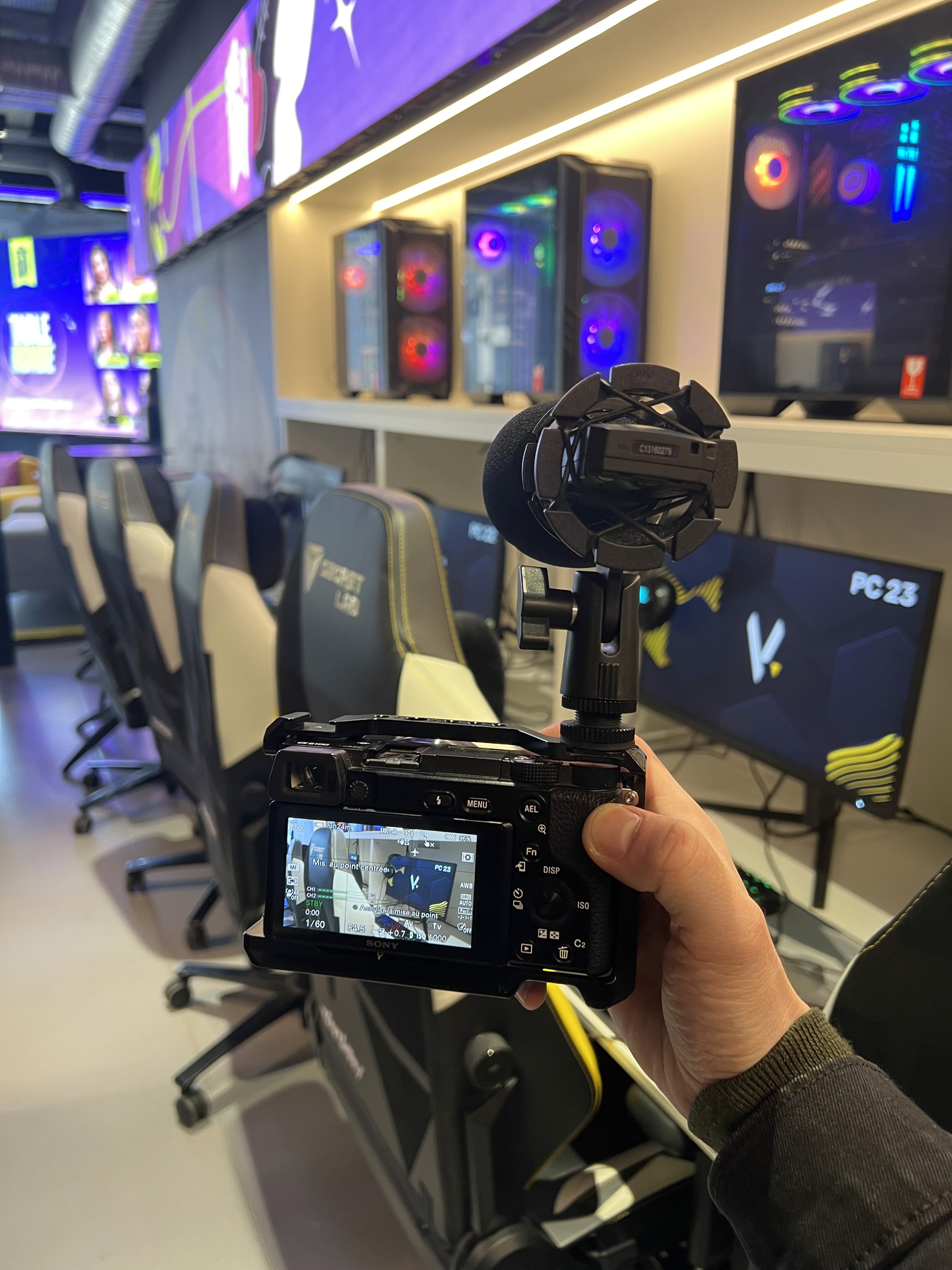 Photo d'un studio de podcast