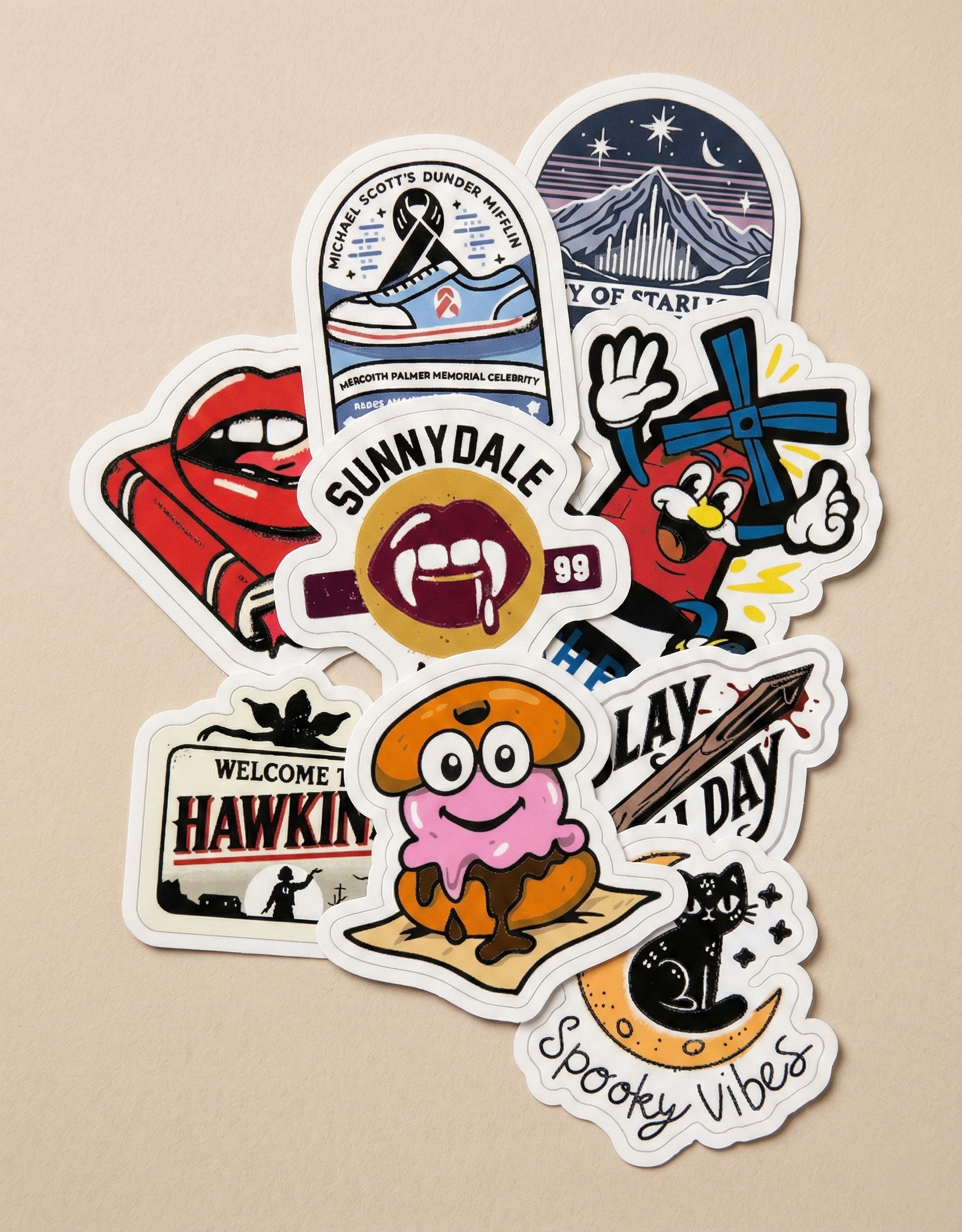 Black and white wave