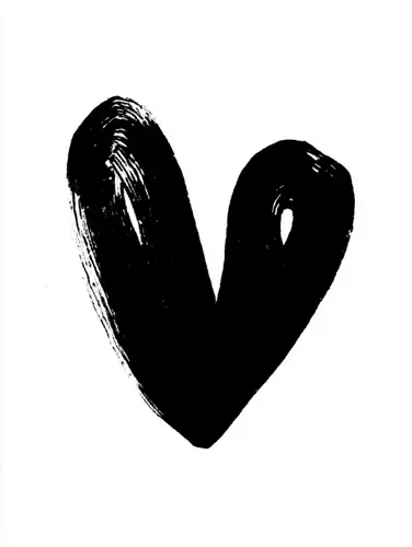 Black heart illustration