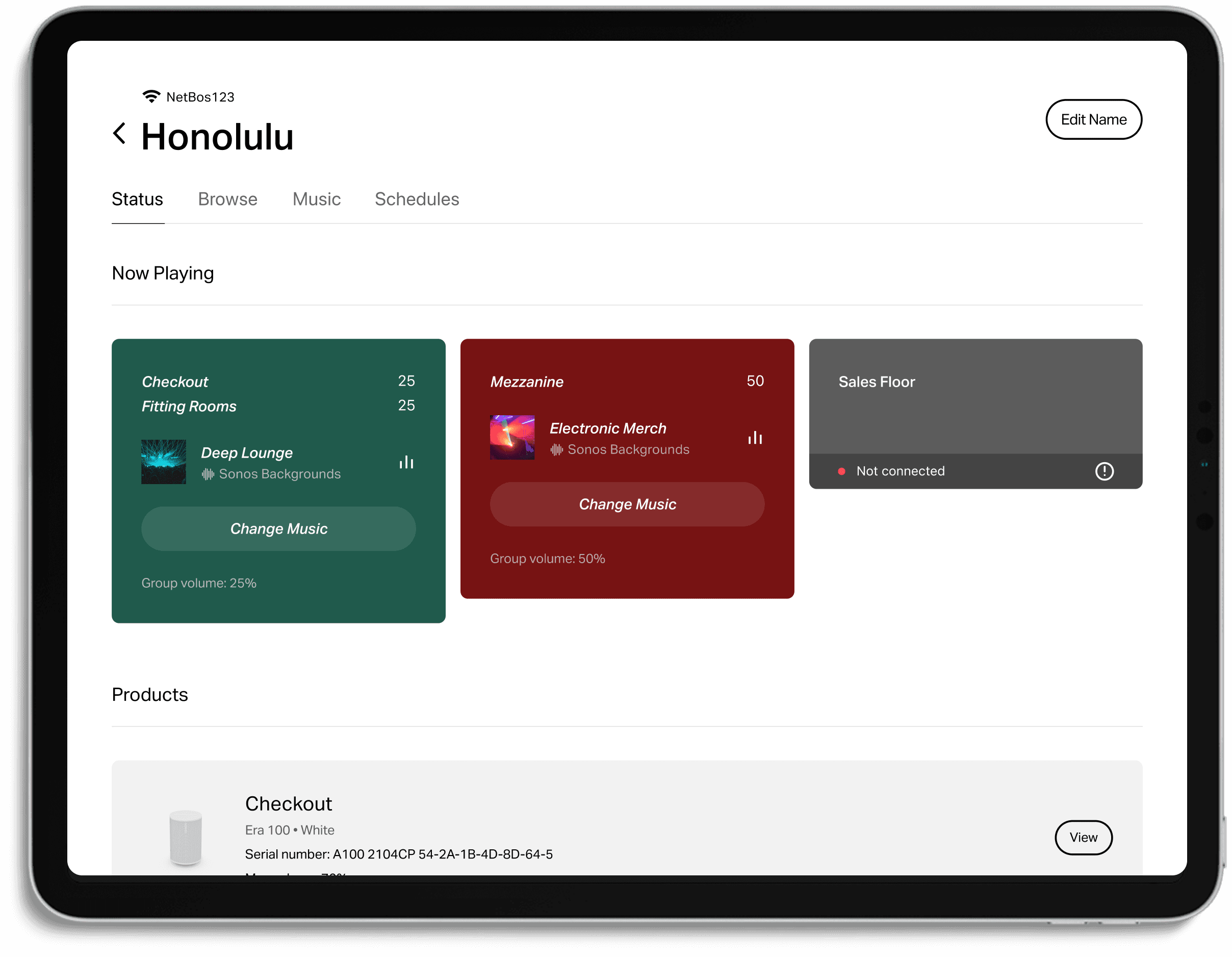 Sonos Pro Dashboard