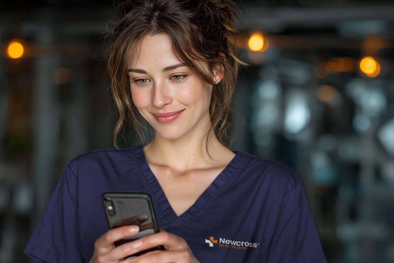 Nurse using HealthforceGo