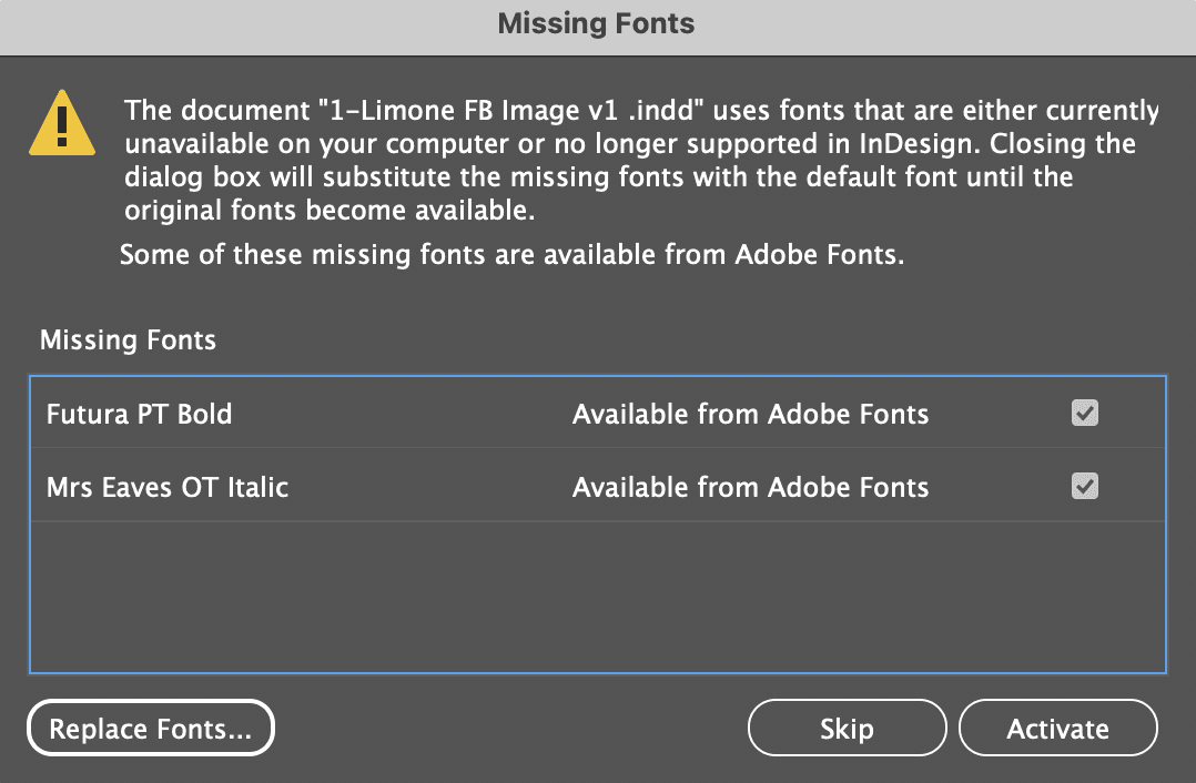 Close-up of bleed guide in InDesign