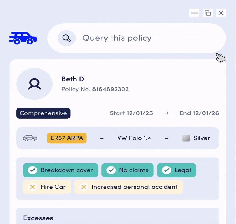 A screen capture shows a user interacting with an on screen AI agent. Asking questions and getting immediate answers.