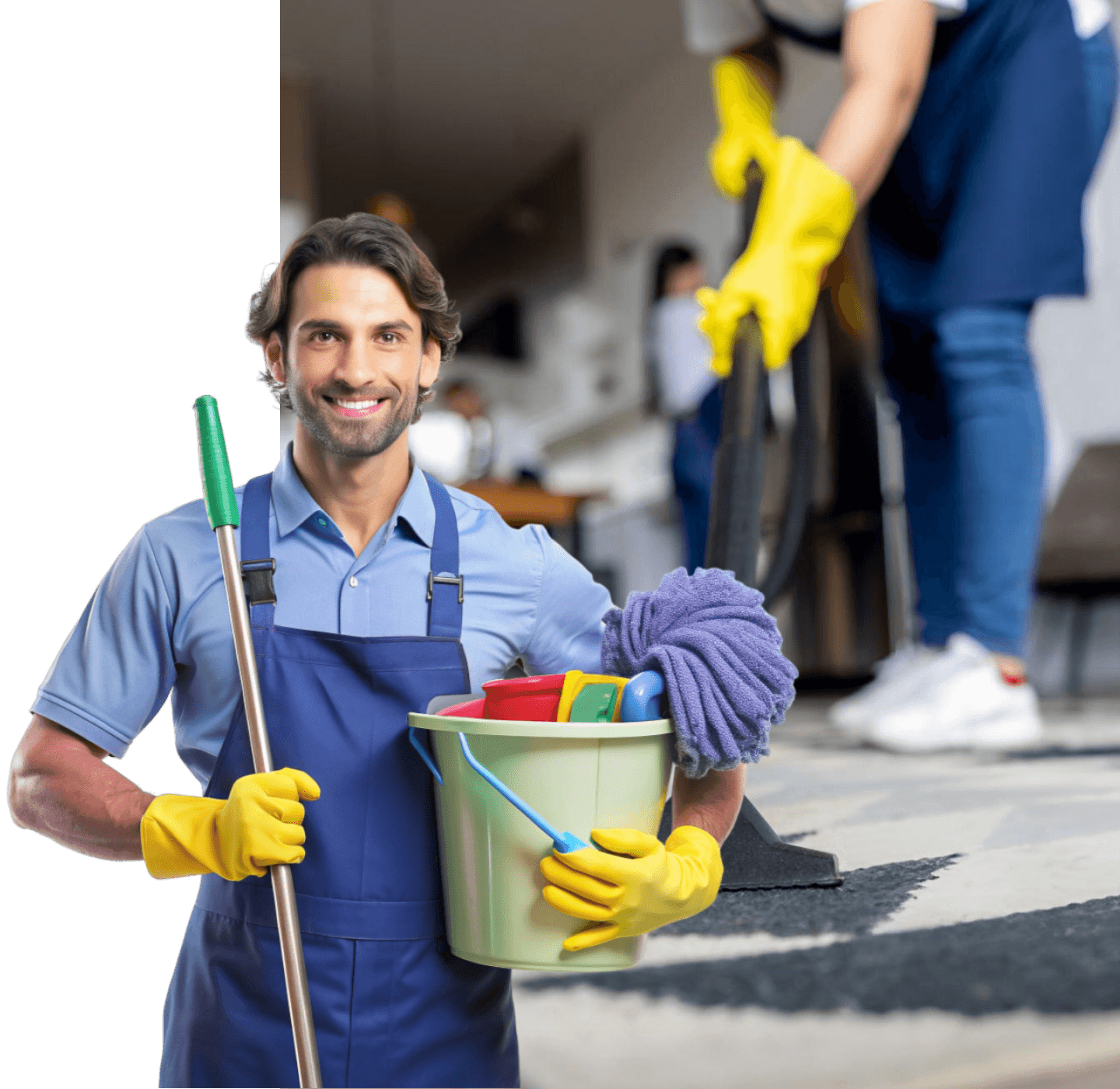 cleaning worker