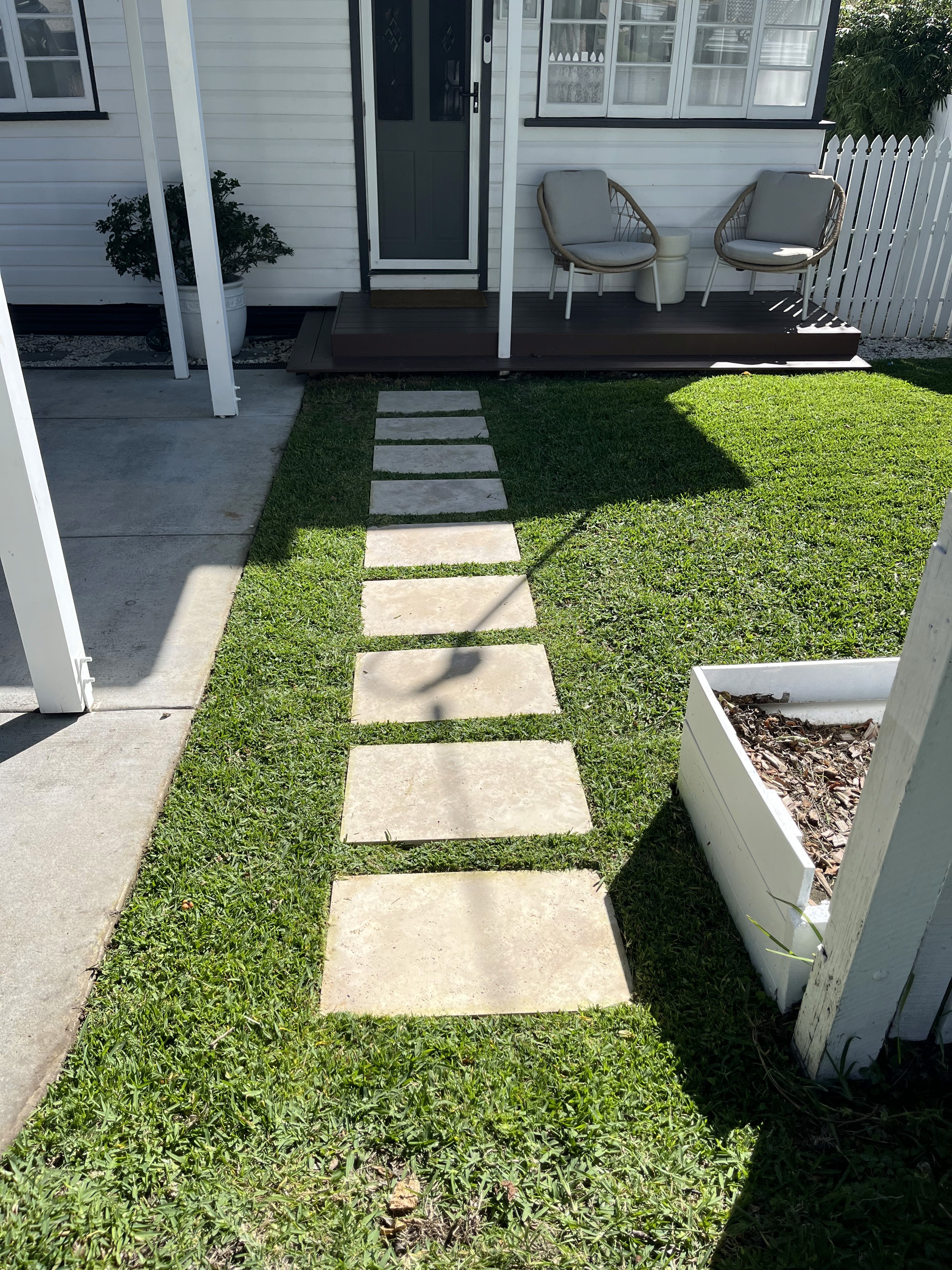 Beautiful landscaped garden with greenery and outdoor design elements.